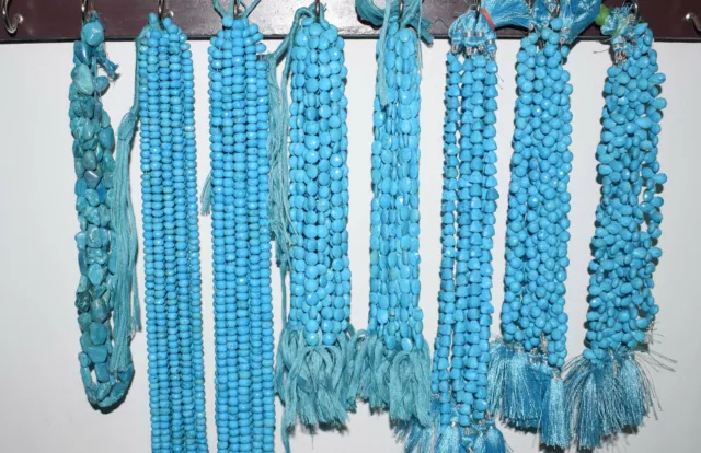 8 " Schmuck Lose Strand Himmelblau Türkis Edelstein Glatt 8x10 MM Wäschetrockner