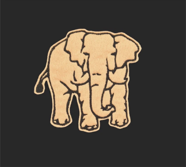 Embroidered Elephant Iron On Patch Sew On Patch Animal Embroidery Badge Applique