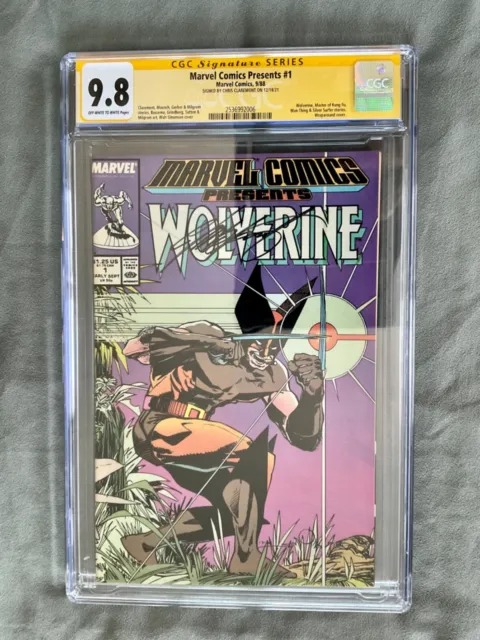 SIGNED 9.8 CGC Chris CLAREMONT Marvel Comics Presents 1 WOLVERINE 1988 x-men 101