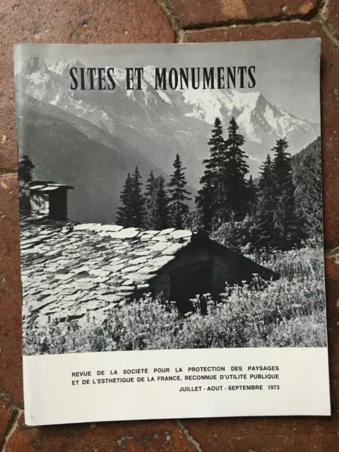 Revista Sitio Y Monumentos Protección Las Paisajes Estética de France 1973