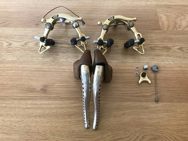 Set frein Mafac 2000 or / gold / doré vélo course 80s rare - Équipements vélos