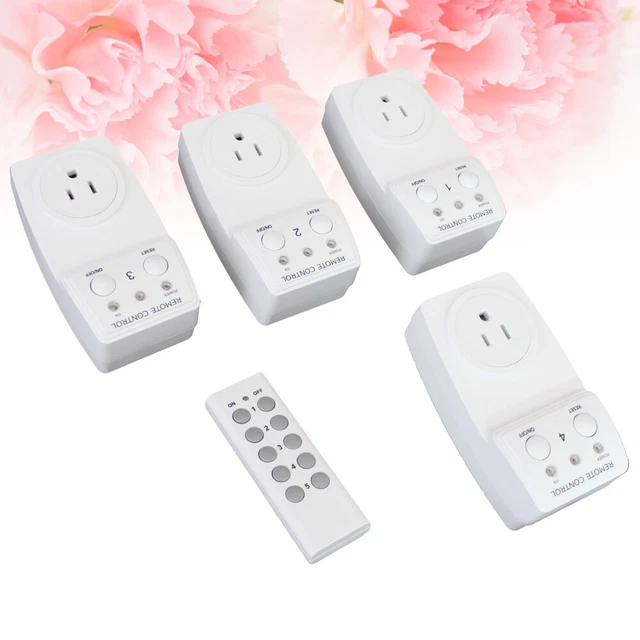 Prise de commutateur de télécommande 3PCS avec 1 télécommande 4