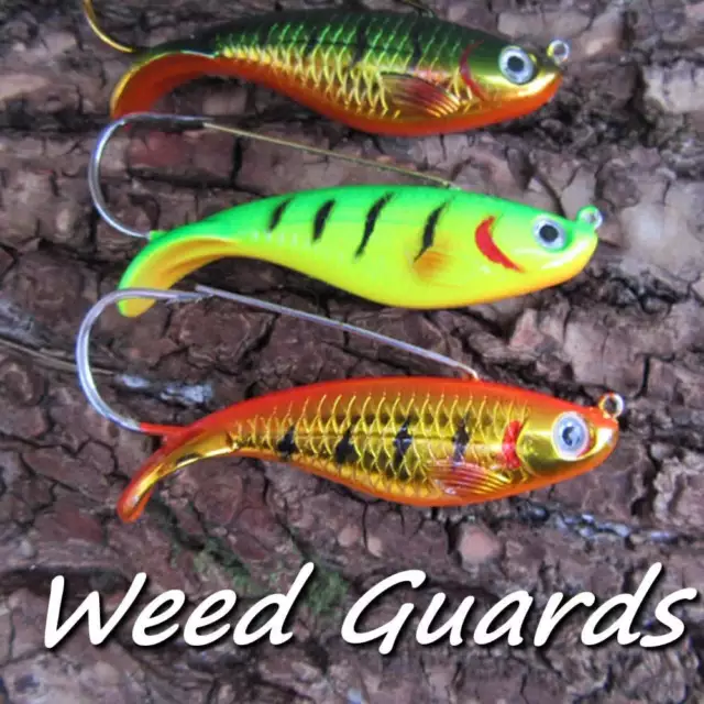 3 x Pike weedless jig lure perch pier jigging anti snag fishing bait UK SELLER