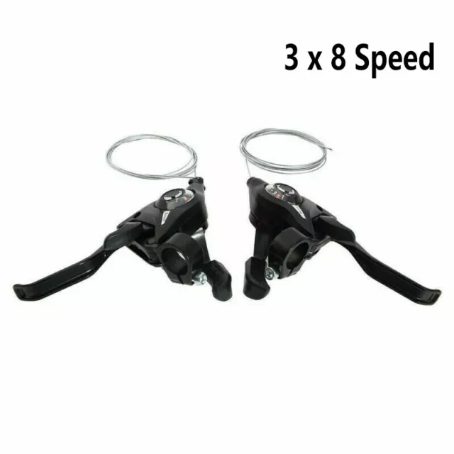 ST-EF51 3 x 8 Speed Gear Shifter/brake Lever With Gear Cables for Shimano Altus