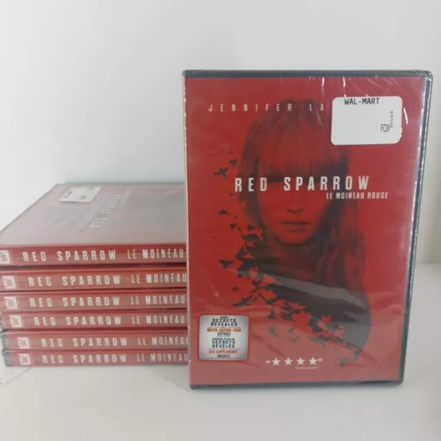 Red Sparrow (Canadian) - Jennifer Lawrence - Lot Of 7 New And Sealed DVDs