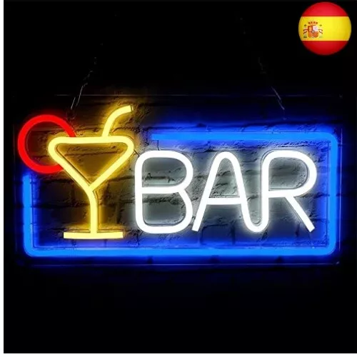 Amyzavls Letrero Luminoso de Neon para Bar, luces LED, USB Plug-and-Play para