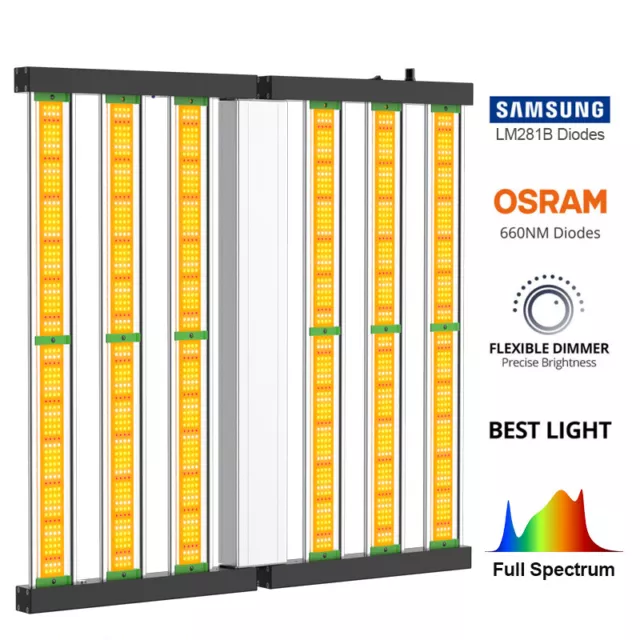 Phlizon 4500W Plant Led Grow Light Full Spectrum Samsung for Indoor Plants 4x4ft