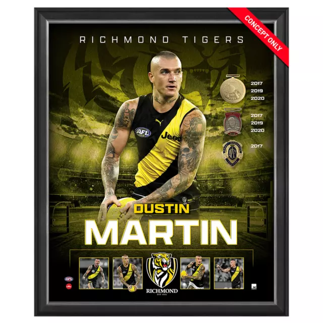 Dustin Martin 2020 Premiers Richmond F.C. Official Licensed AFL Print Framed