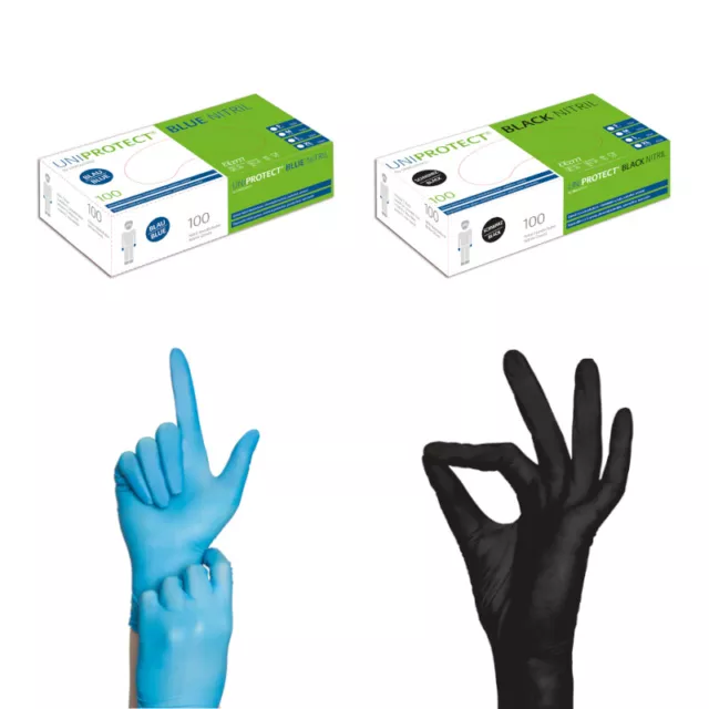 Einmalhandschuhe Einweghandschuhe Nitril Einweg Handschuhe Puderfrei Latexfrei