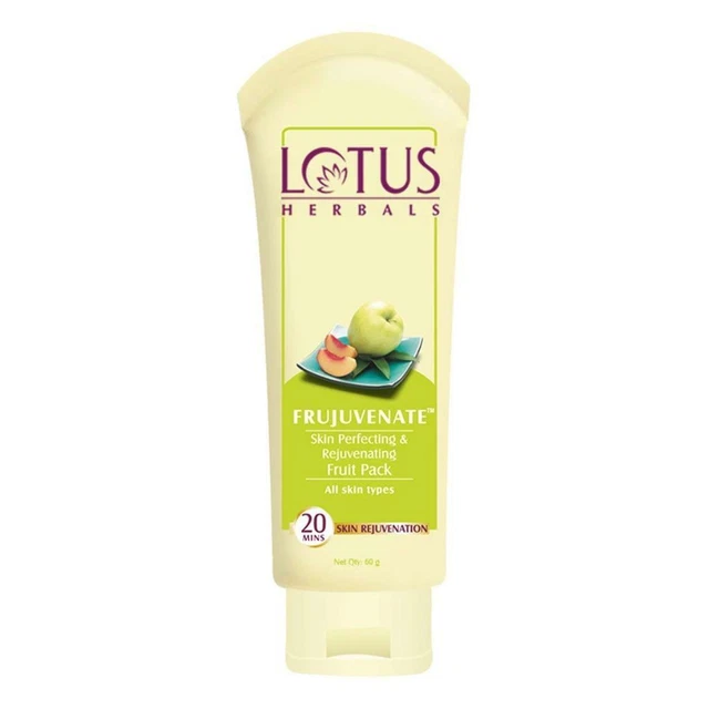 Lotus Herbals Frujuvenate Skin Perfecting Y Rejuvenecedora Fruta Pack 60G Piel