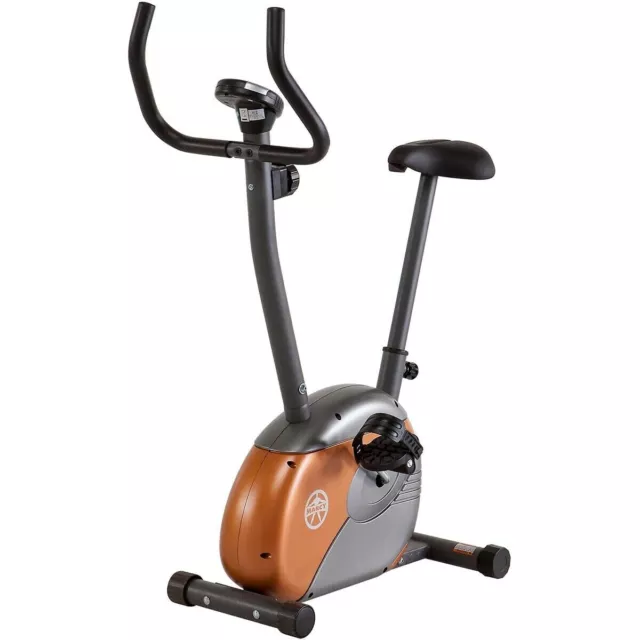 MARCY ME708 Upright Magnetic Cardio Training Exercise Bike for Home Gym Cardio