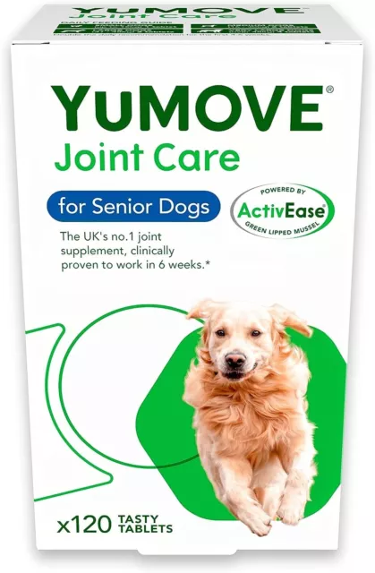 Lintbells YuMOVE Dog Joint Supplement for Adult Stiff Older Dogs 60, 120 Tablets