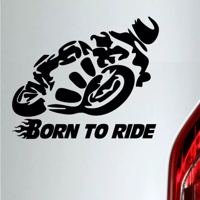 Autoaufkleber Aufkleber Biker Motorrad Born to Ride