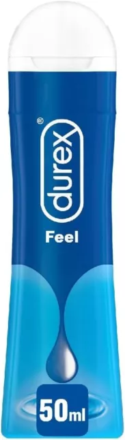 Durex Gel Feel Lubrificante Intimo a Base d’Acqua, 50 ml