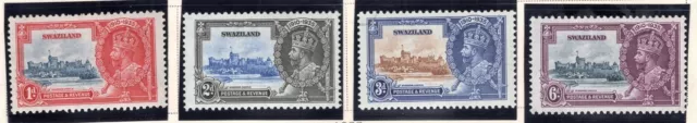 Swaziland Stamp Scott #20-23, Silver Jubilee, MNH, SCV$11.00