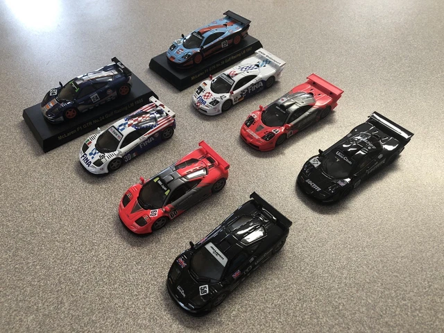 MCLAREN F1 GTR Complete Set of 8 +7 Scale: 1/64 Kyosho Collection
