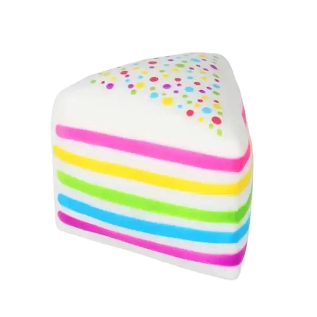 NEEDOH PEACE O' CAKE Squishy Toy NEE DOH Rainbow Cake Stress Ball New ...