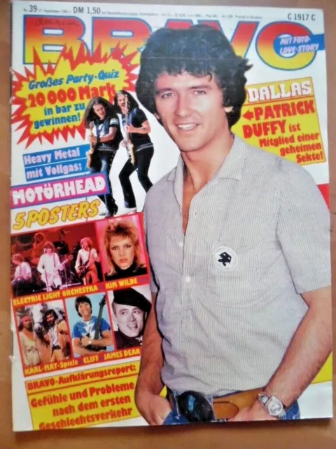 BRAVO 39 - 1981 B Duffy Motörhead Duran BLONDIE Kinski ABBA Cliff James Dean ELO