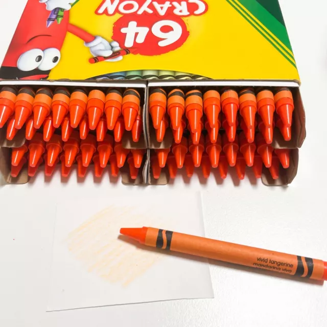 MinifigFans 50 Red Crayons Bulk - Single Color Crayon Refill