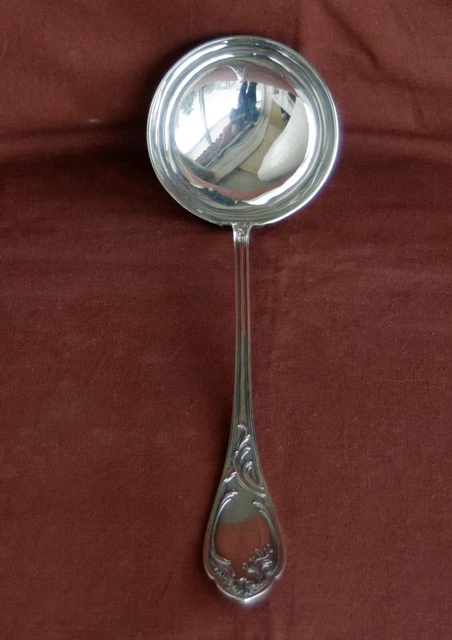 Grande Louche Christofle - Modèle Alfe Nide - Monogramme AJ - Occasion