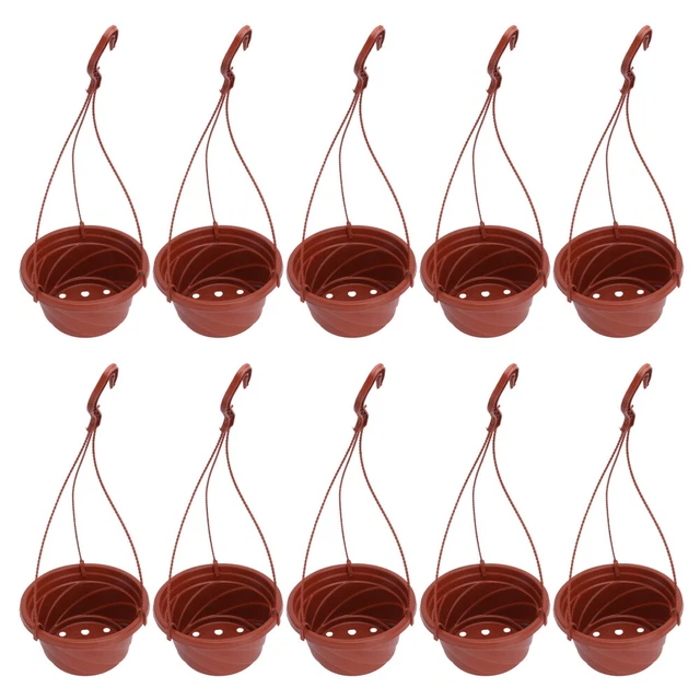 10 Hanging Flower Planter Sets - Rope Plant Hangers for Home Decor