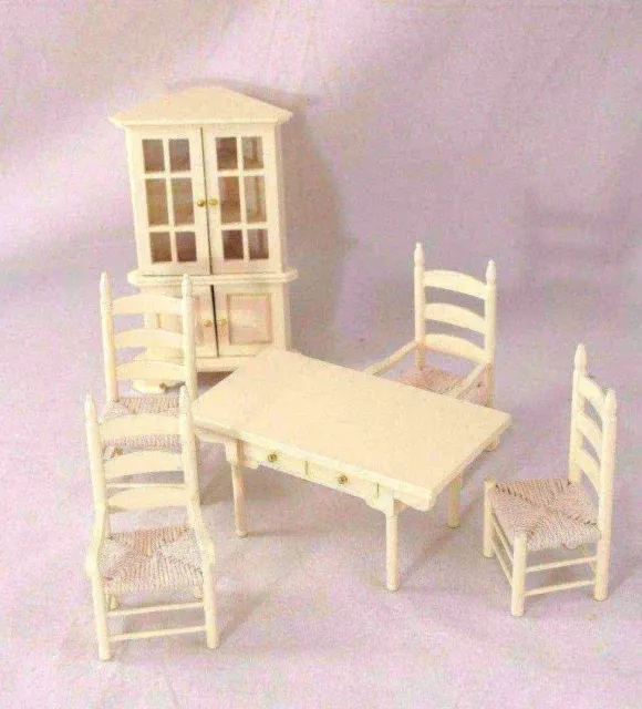 Kitchen / Dining Set  Cream T5039 dollhouse miniature 6pc 1/12 scale furniture