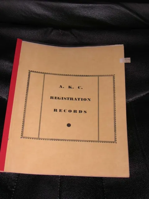 Very Rare Bichon Frise Iradell Kennel Record Dog Book Vanderbilt 1964-1971