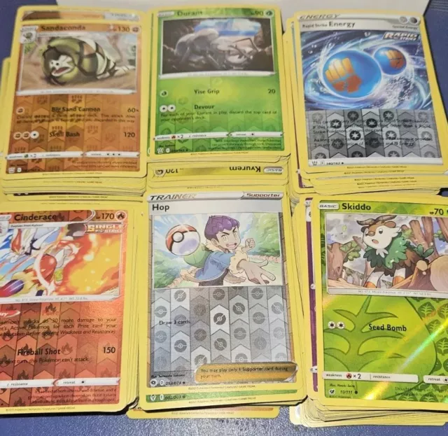 Pokemon Card Lot 50 Holo Cards - All Reverse Holos / Holo Rares NO DUPLICATES NM