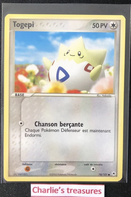 Carte Pokemon - Togepi - 78/101 - Ex Légendes Oubliées - FR - NM+ / NEUF