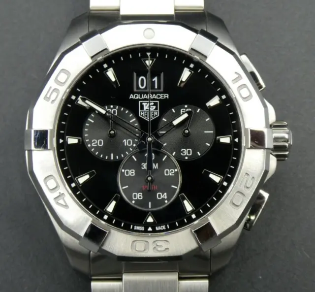 Tag Heuer Aquaracer Chronograph Swiss Gents 300m Quartz Watch CAY1110 RRP £2300
