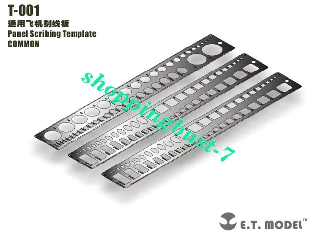 ET Model T-001 Panel Scribing Template Detail Up part COMMON
