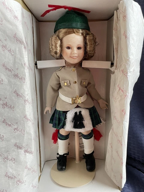 The Danbury Mint Shirley Temple As "Wee Willy Winkie" Porcelain Doll