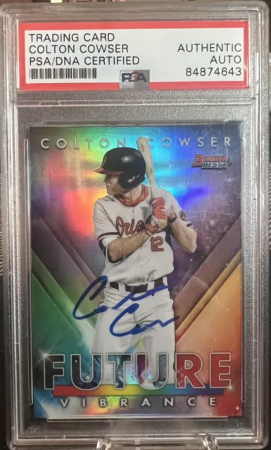 2021 Bowman's Best Colton Cowser Future Vibrance Auto PSA Auth