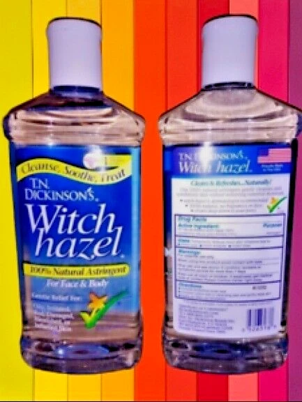 2 bottles T.N. Dickinson's Witch Hazel Astringent for Face and Body, 16Oz