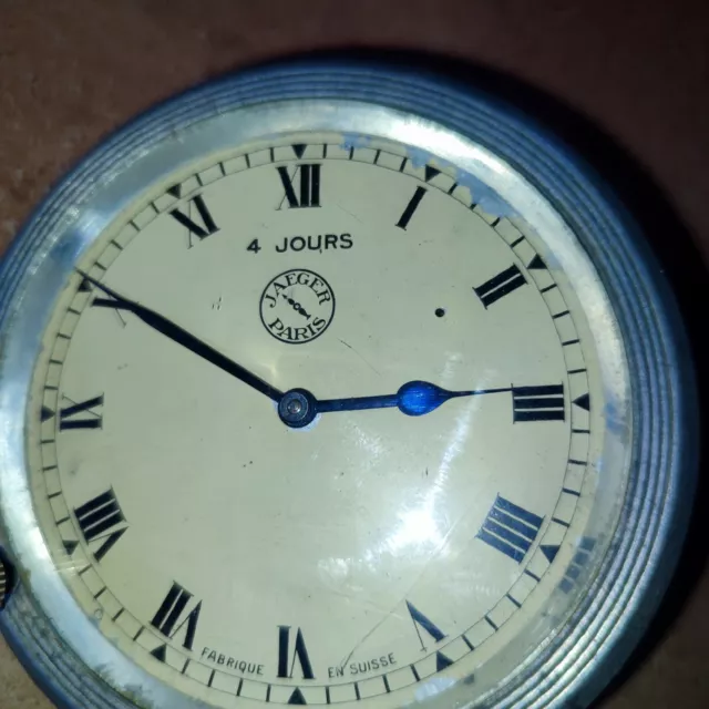 Horloge de voiture Jaeger Paris 4 jours montre de bord Suisse Racing Clock 2