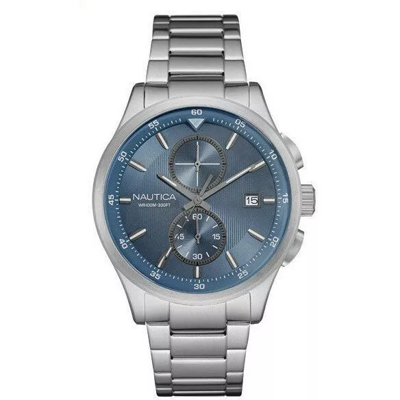 Montre Hommes Chronographe Nautica NAD19554G Bracelet en Acier