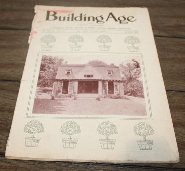 Antique October, 1910 BUILDING AGE MAGAZINE Architecture ADS++ Tools