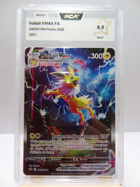 VITRINE CARTE DE protection Pokémon Jolteon VMAX SWSH184 Extended VITRINE CARTE DE protection Pokémon Jolteon VMAX SWSH184 Extended