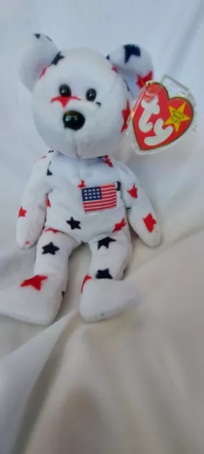 TY Beanie Baby Babies 1997 “Glory” the Bear rare with Errors *Retired*