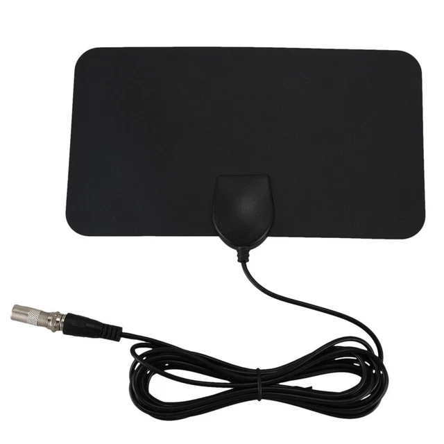 2X(Flat Digital Indoor  Antenna TV 50 Mile Range TVFox VHF UHF DVB B9Z6)