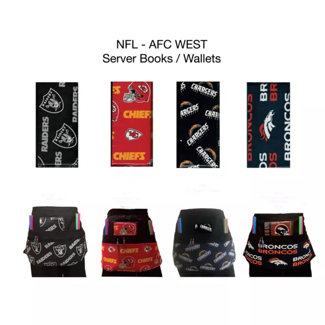 NFL-AFC WEST TEAMS  / Server Wallet or Aprons