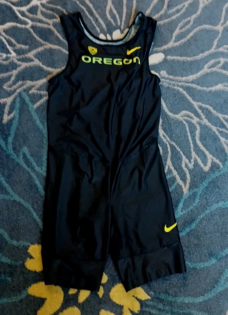 Nike Oregon Ducks Mens Sz Xl Team Issued Track & Field Speedsuit Singlet Top