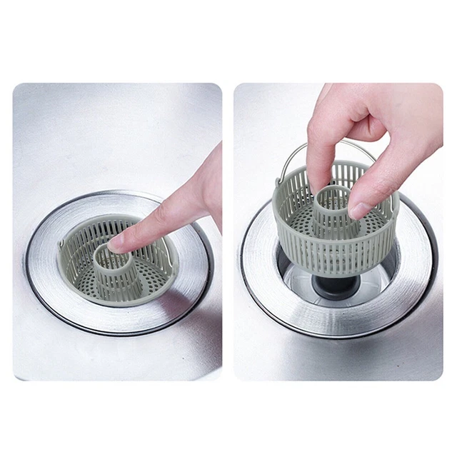 Pratico cesto filtro cucina per lavandino 84 mm-86,3 mm guarnizione in gomma