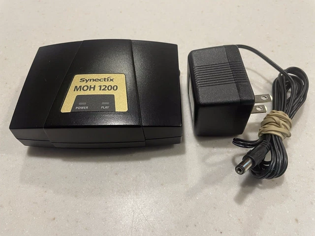 Synectix MOH 1200 1200/SD Music On Hold w Flash Card for Phone System *Warranty*