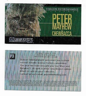 Star Wars Starcon convention Chewbaca Rare Spectra etched foil test cards p3