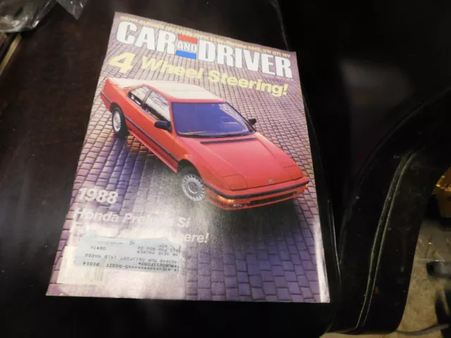 Car And Driver Magazine 1987 August