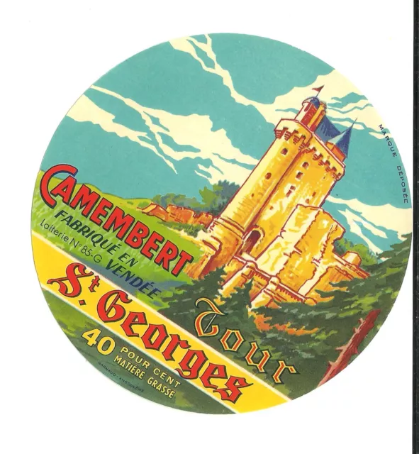 etiquette fromage camembert TOUR ST-GEORGES