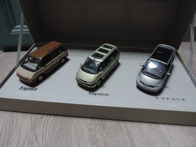 Coffret Collector 3 Renault Espace Les 20 Ans 1984-2004 Universal Hobbies 1/43