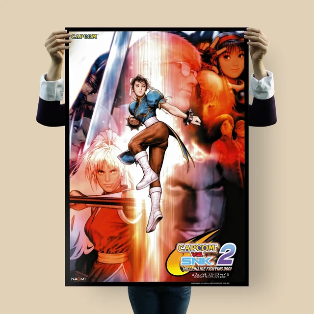 CAPCOM VS SNK 2 Poster | Chun-Li Key Art | Arcade Naomi Fighting