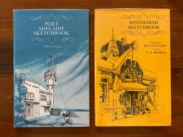 2 x Sketchbooks: Port Adelaide (1973) & Hindmarsh (1977 1st Ed) South Australia